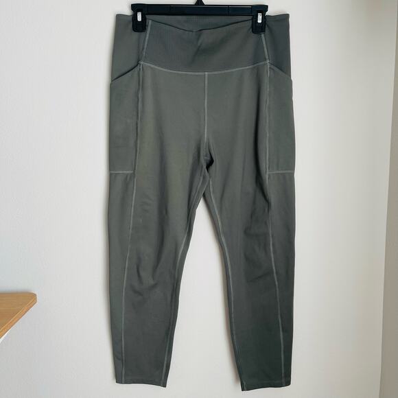 Girlfriend Collective Green Compressive Pocket Leggings (XL) - Picture 2 of 7